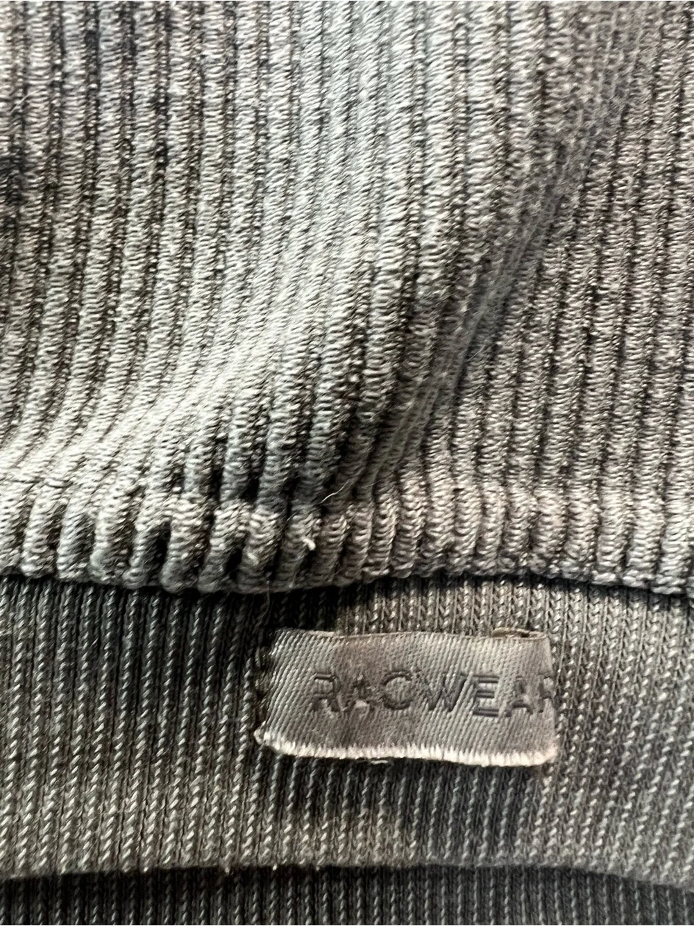Ragwear Enchanted Vine Sage Green Vintage Wash Ribbed Sweatshirt Unisex Size XL